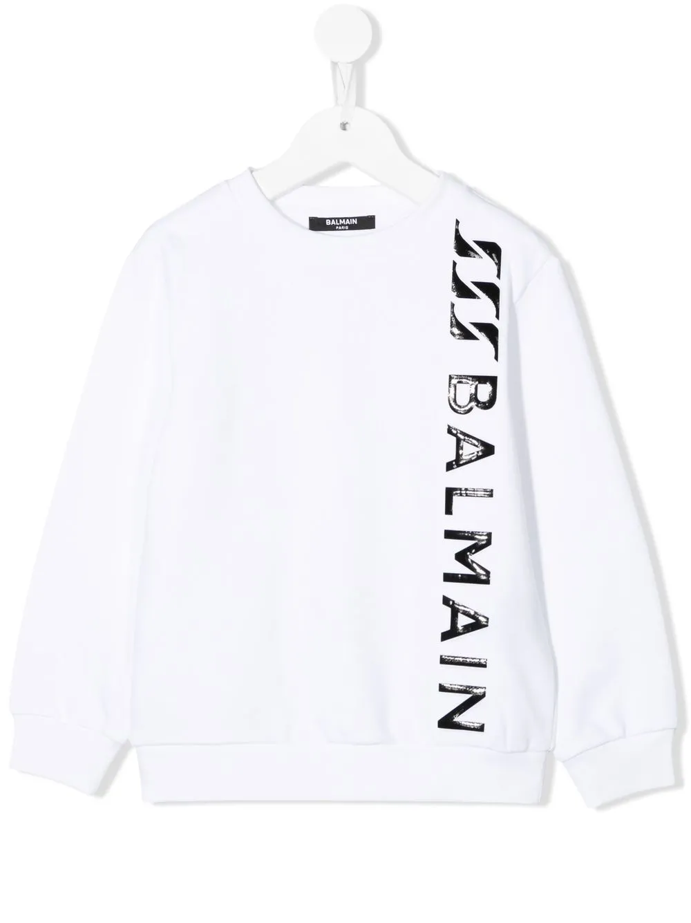 

Balmain Kids sudadera con logo estampado - Blanco