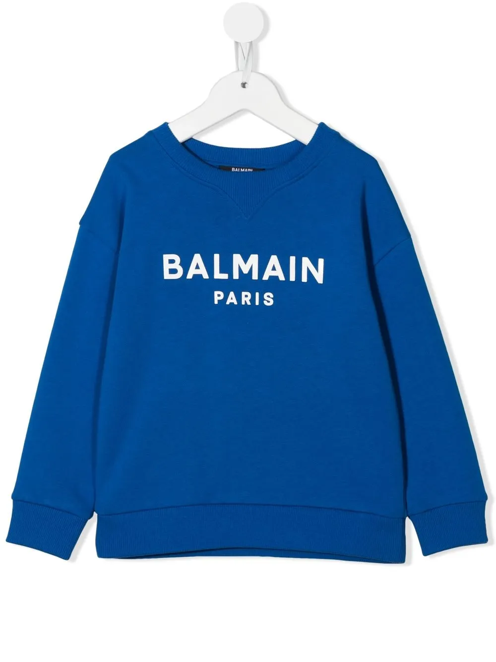 

Balmain Kids sudadera con logo estampado - Azul