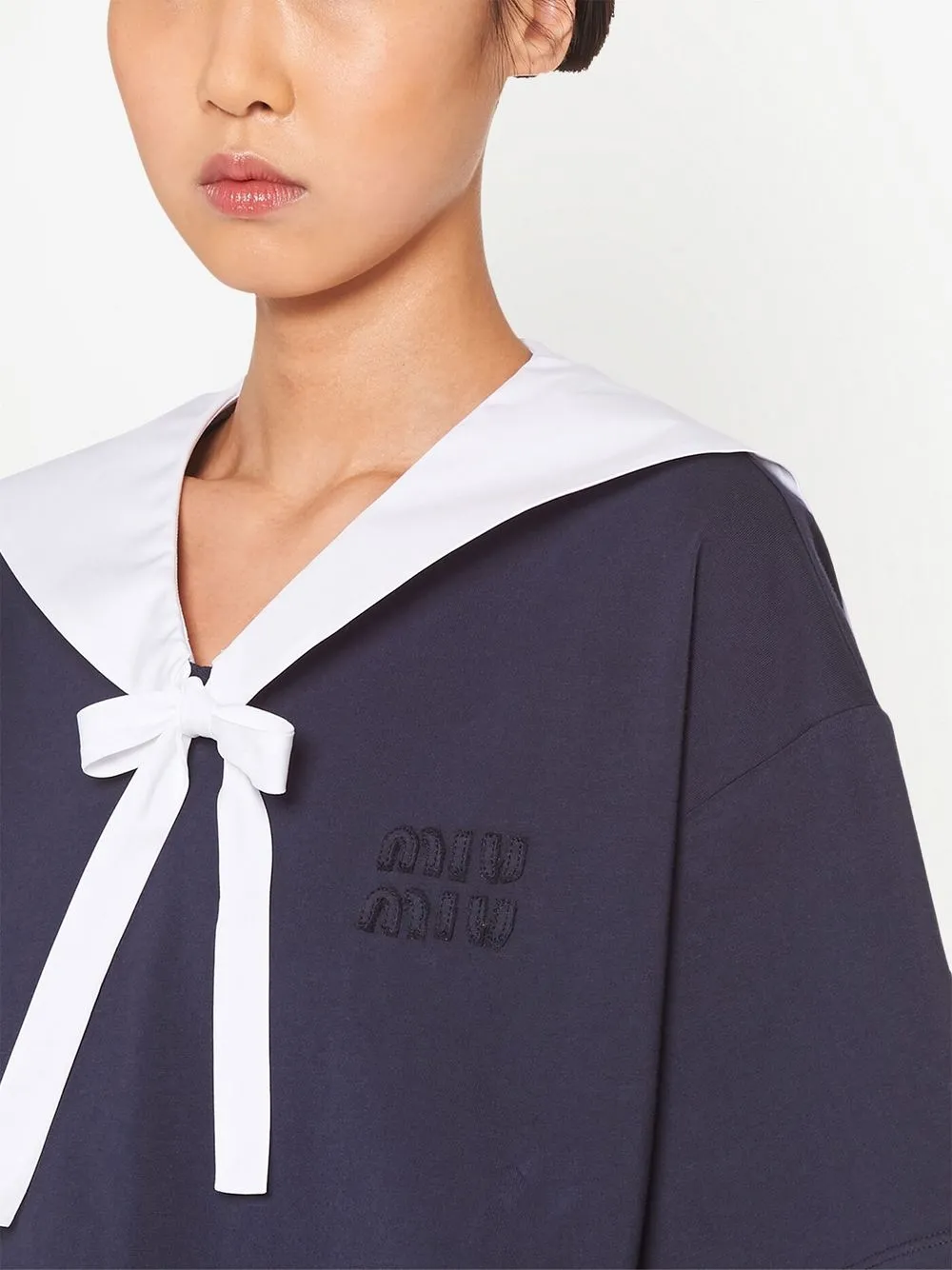 Miu Miu sailorcollar Tshirt Farfetch
