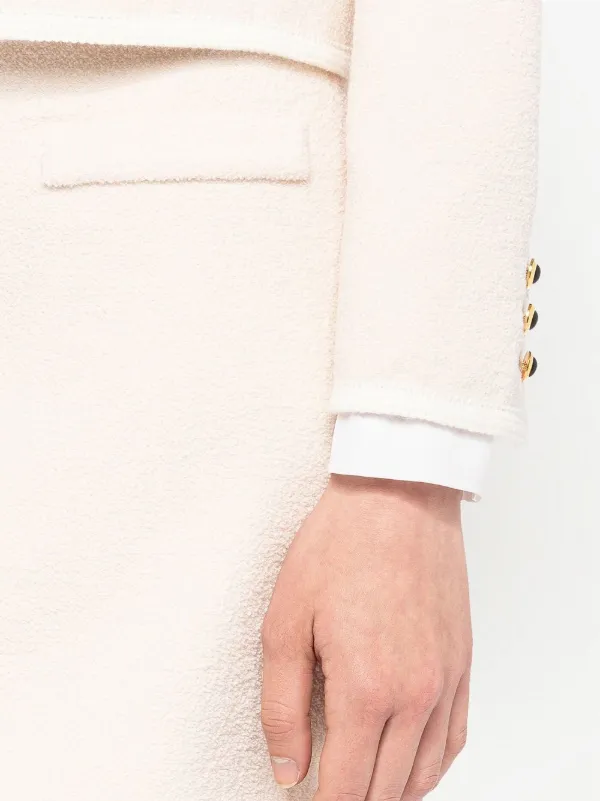 Miu Miu logo-jacquard Wool Miniskirt - Farfetch