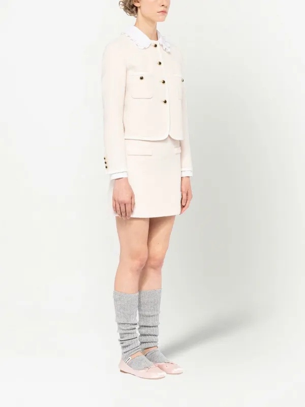 Miu Miu Bouclé Tweed Mini Skirt - Farfetch