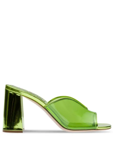 Miu Miu transparent leather mules