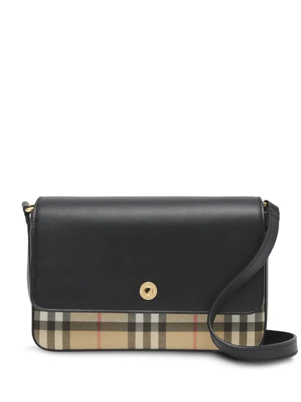 Burberry Mini Vintage Check Leather Crossbody Bag