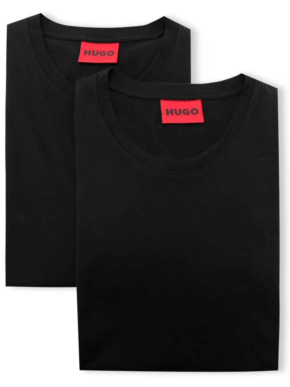 

HUGO pack de dos playeras con cuello redondo - Negro