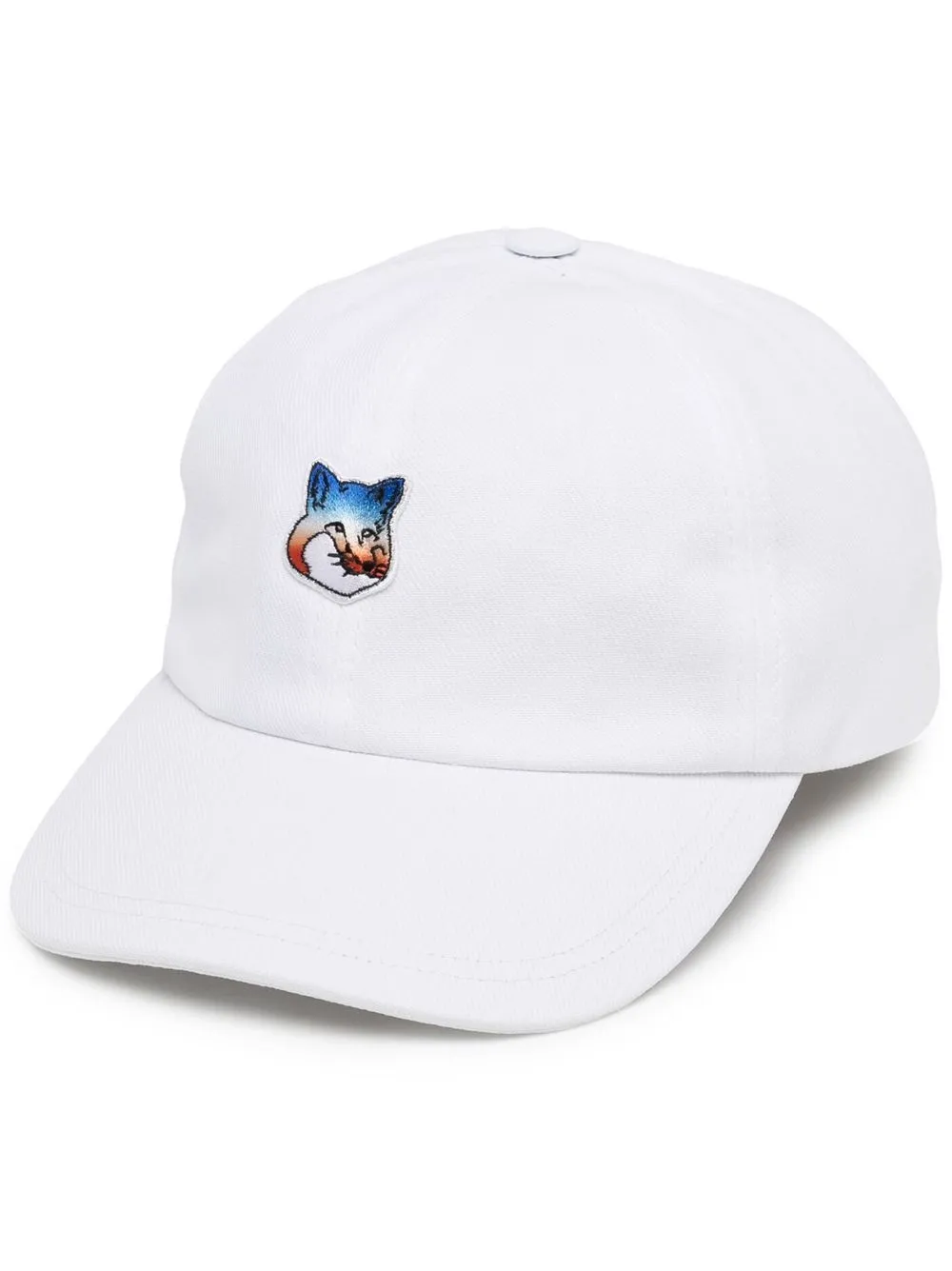 

Maison Kitsuné gorra con parche Fox - Blanco