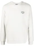 A.P.C. Rider logo-embroidered sweatshirt - Grey