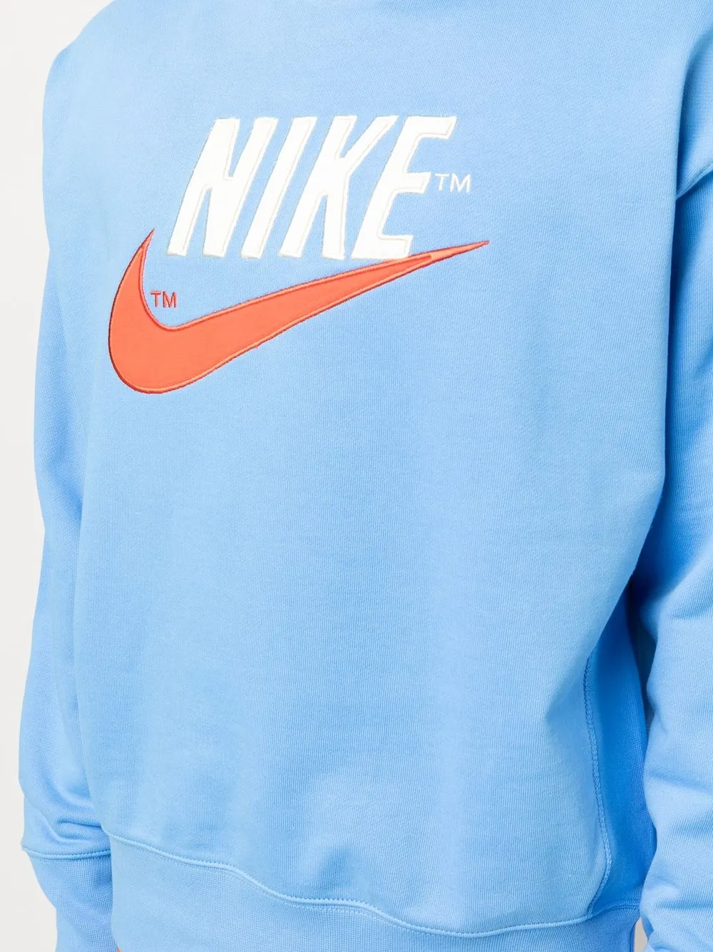 Swoosh-Logo Print Sweatshirt