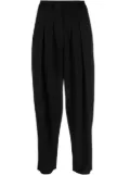 FRAME pleated high-waisted trousers - Black