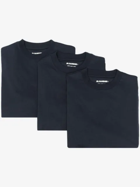 Jil Sander set de tres playeras con cuello redondo