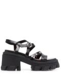 GANNI chunky open-toe sandals - Black