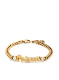Alexander McQueen Grafitti logo chain-link bracelet - Gold