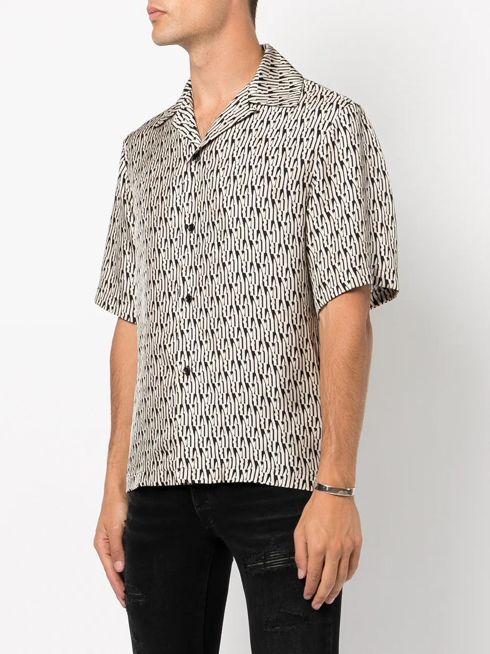 amiri 图案印花真丝衬衫 图 3