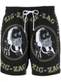 AMIRI graphic-print swim shorts - Black