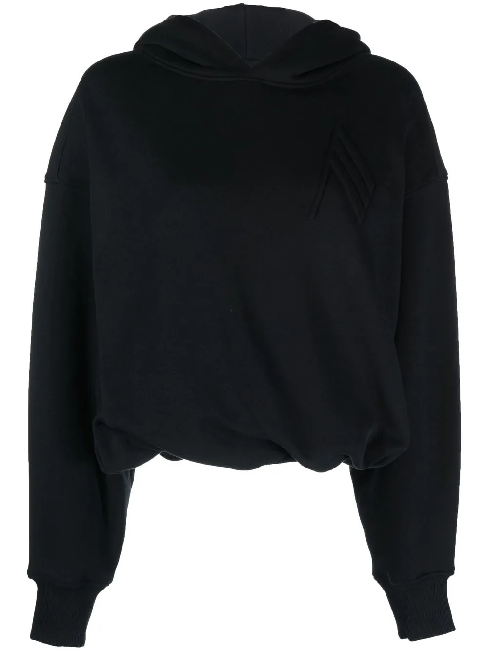 

The Attico hoodie con logo en relieve - Negro