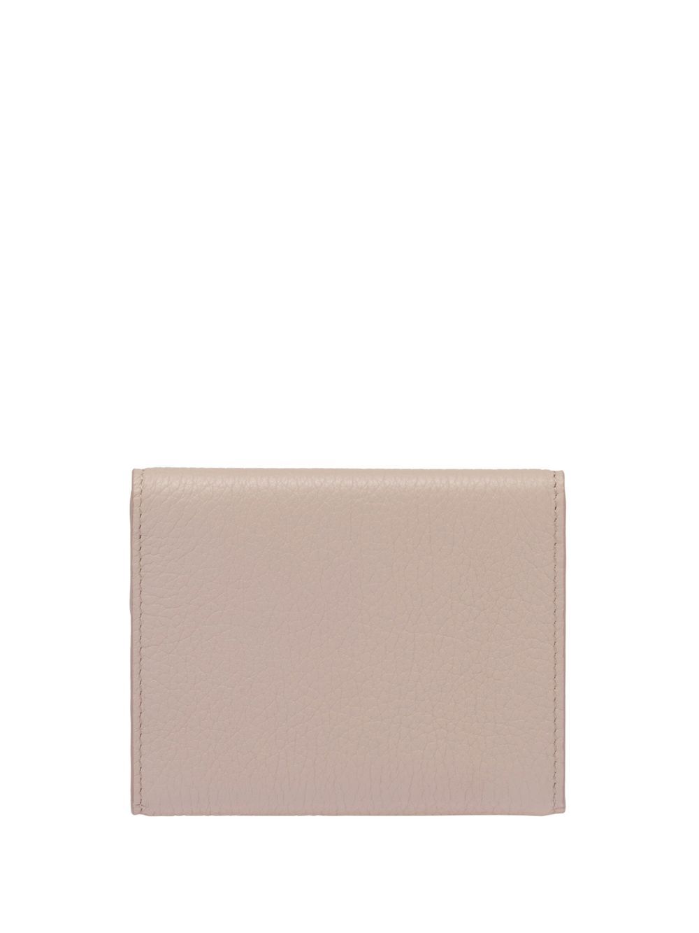 Miu Miu Portemonnee met logo - Beige