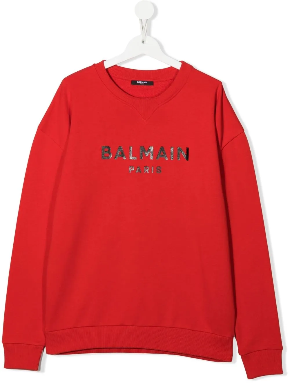 

Balmain Kids sudadera con logo estampado - Rojo