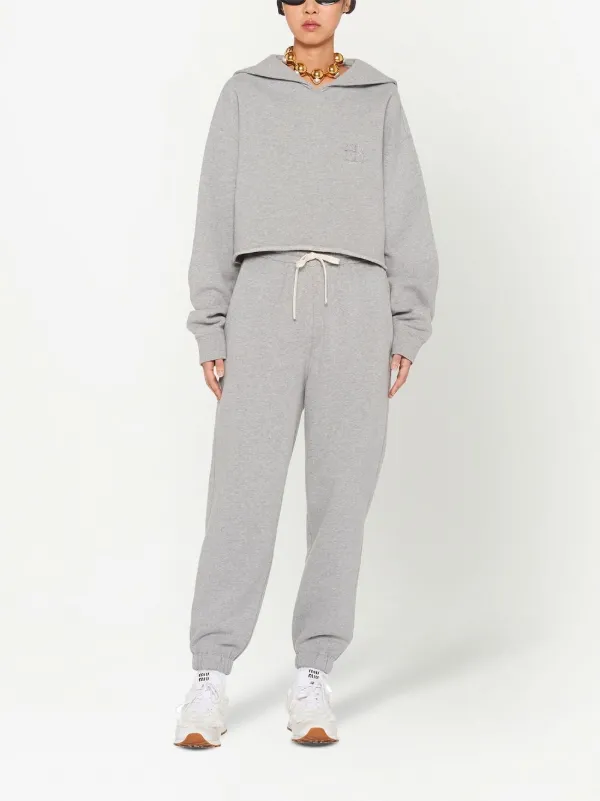 Miu Miu Embroidered Logo Track Pants - Farfetch