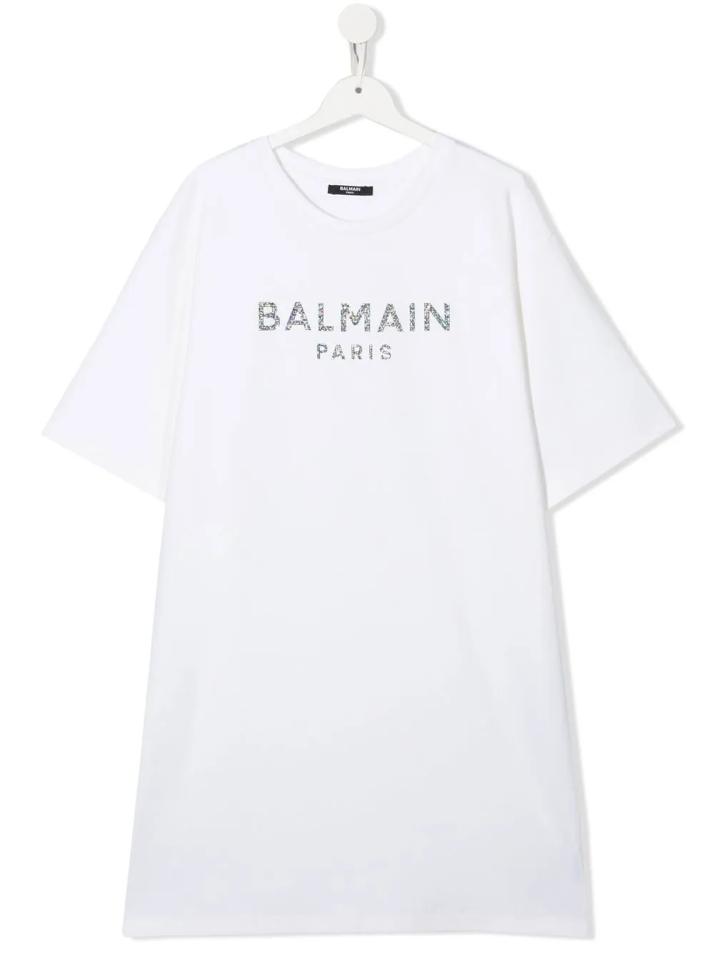 

Balmain Kids playera con detalles de strass - Neutro