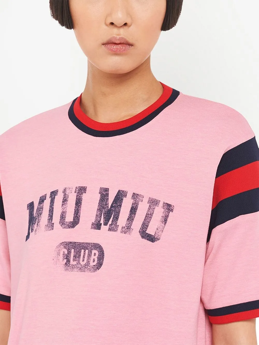 logo-print jersey T-shirt