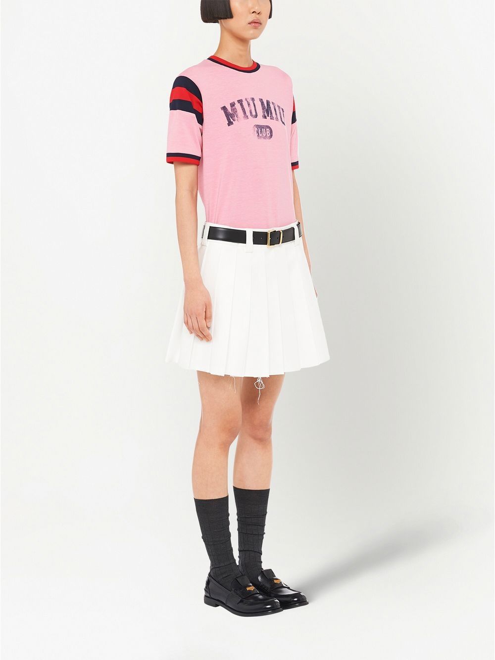 MIU MIU Women Cropped Jersey T-shirt – Atelier New York