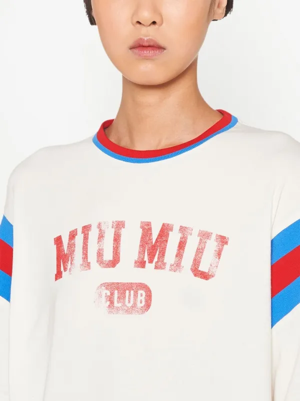 Miu Miu ミュウミュウ ロゴ Tシャツ - Farfetch