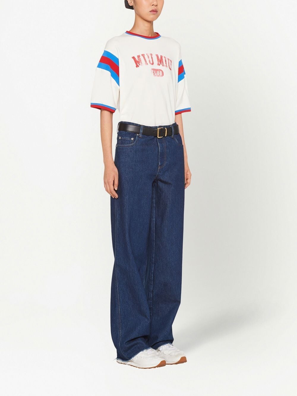 MIU MIU Women Cropped Jersey T-shirt – Atelier New York