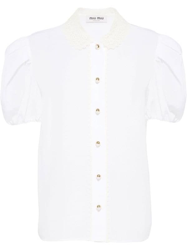 miu miu collar blouse