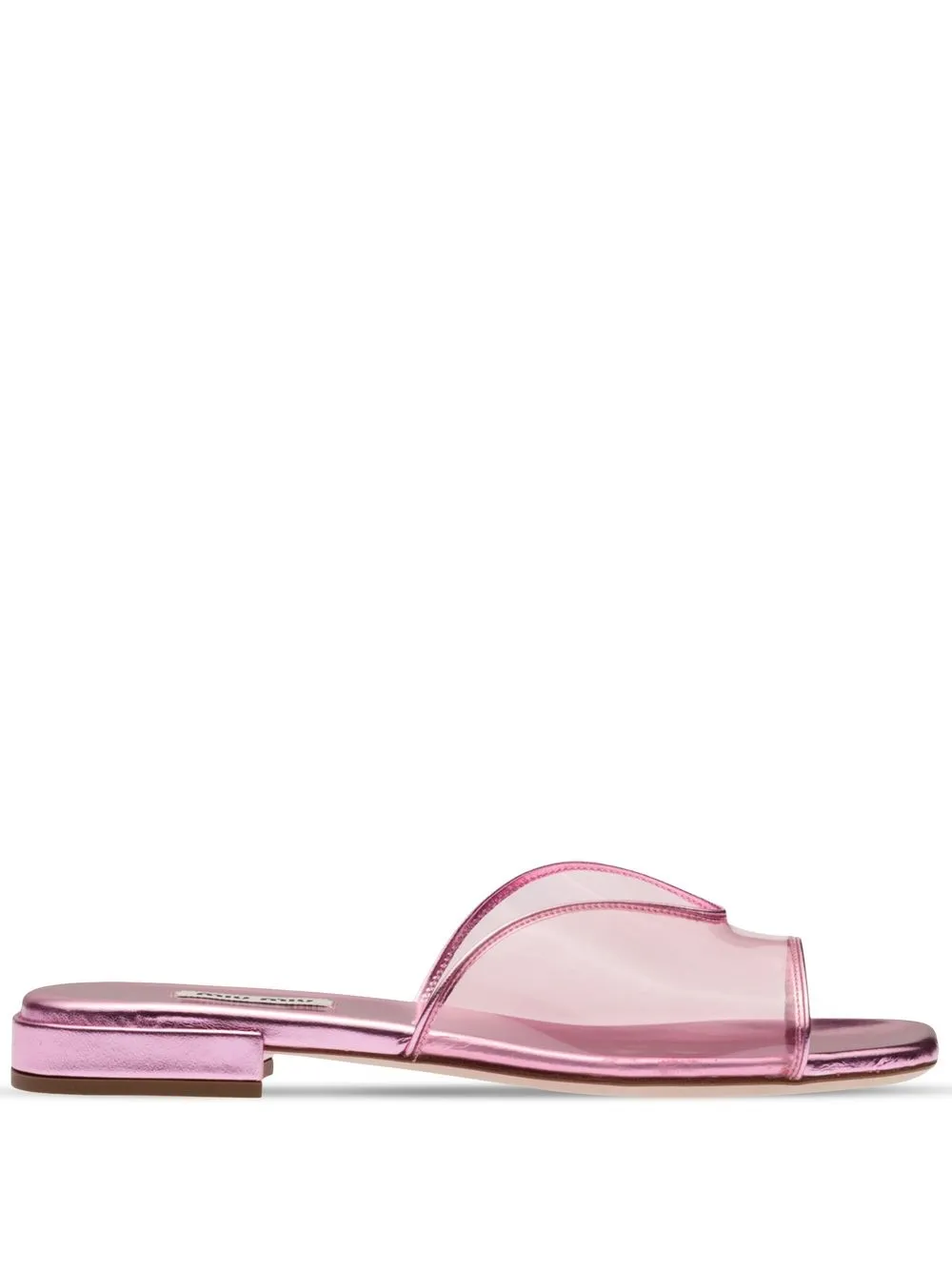 

Miu Miu mules transparentes - Rosado