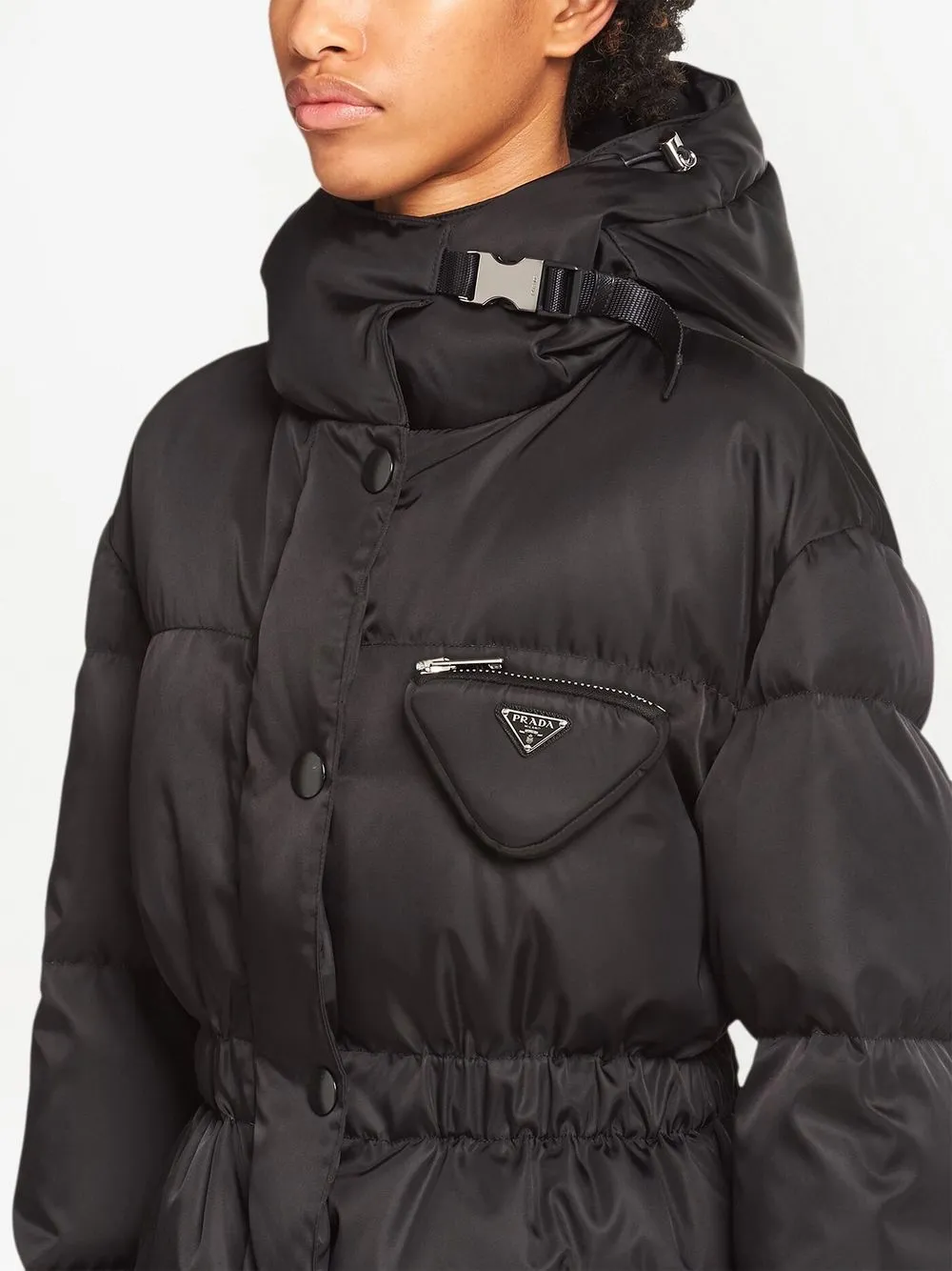 Prada Re-Nylon pocket-detail Puffer Jacket - Farfetch