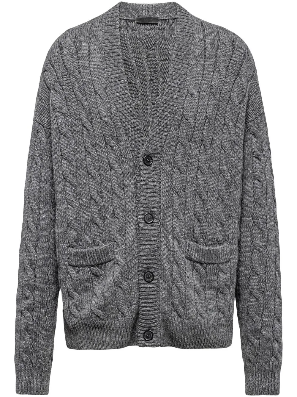 

Prada cable-knit cashmere cardigan - Grey