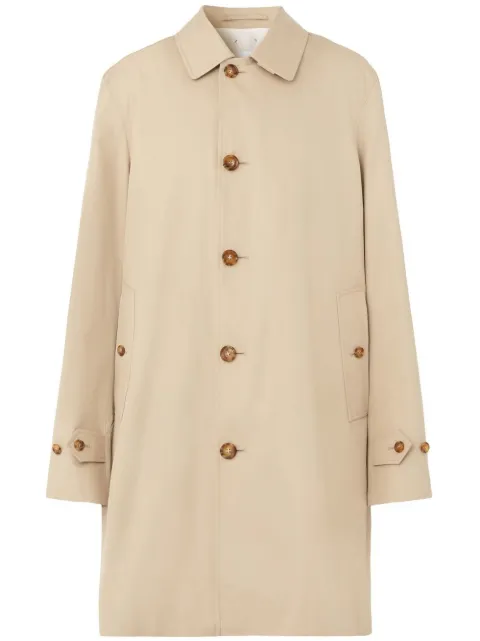 Burberry single-breasted button-fastening coat