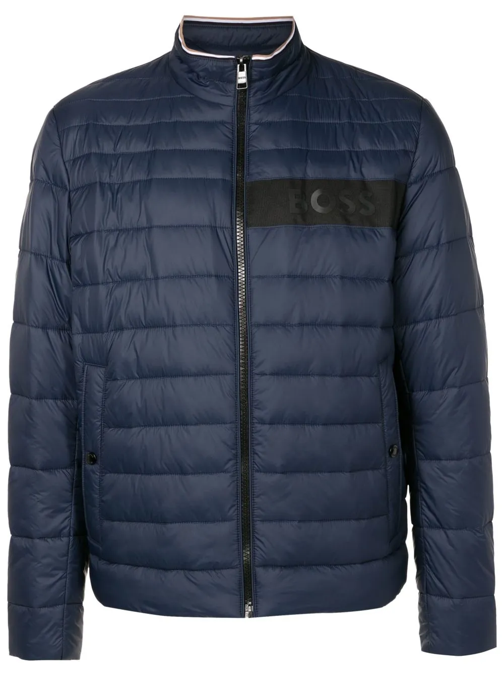 

BOSS zipped padded jacket - Blue