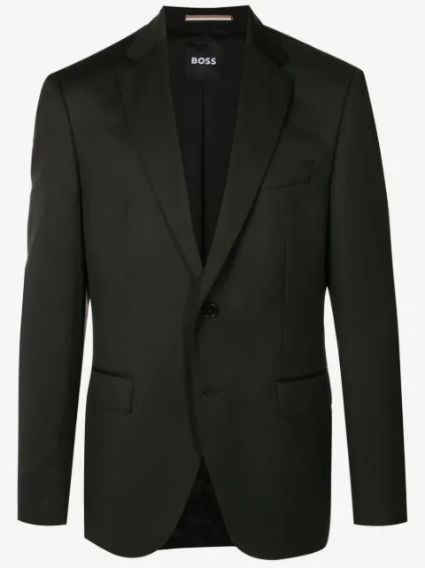 BOSS single-breasted fitted blazer