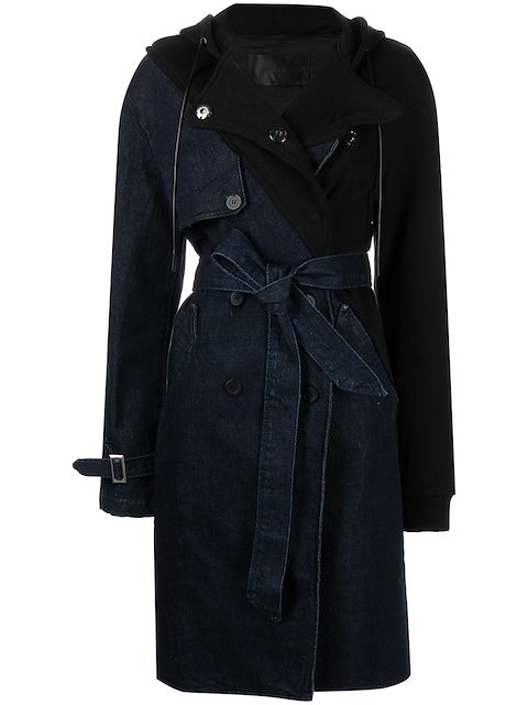 RtA Belinda denim trench coat