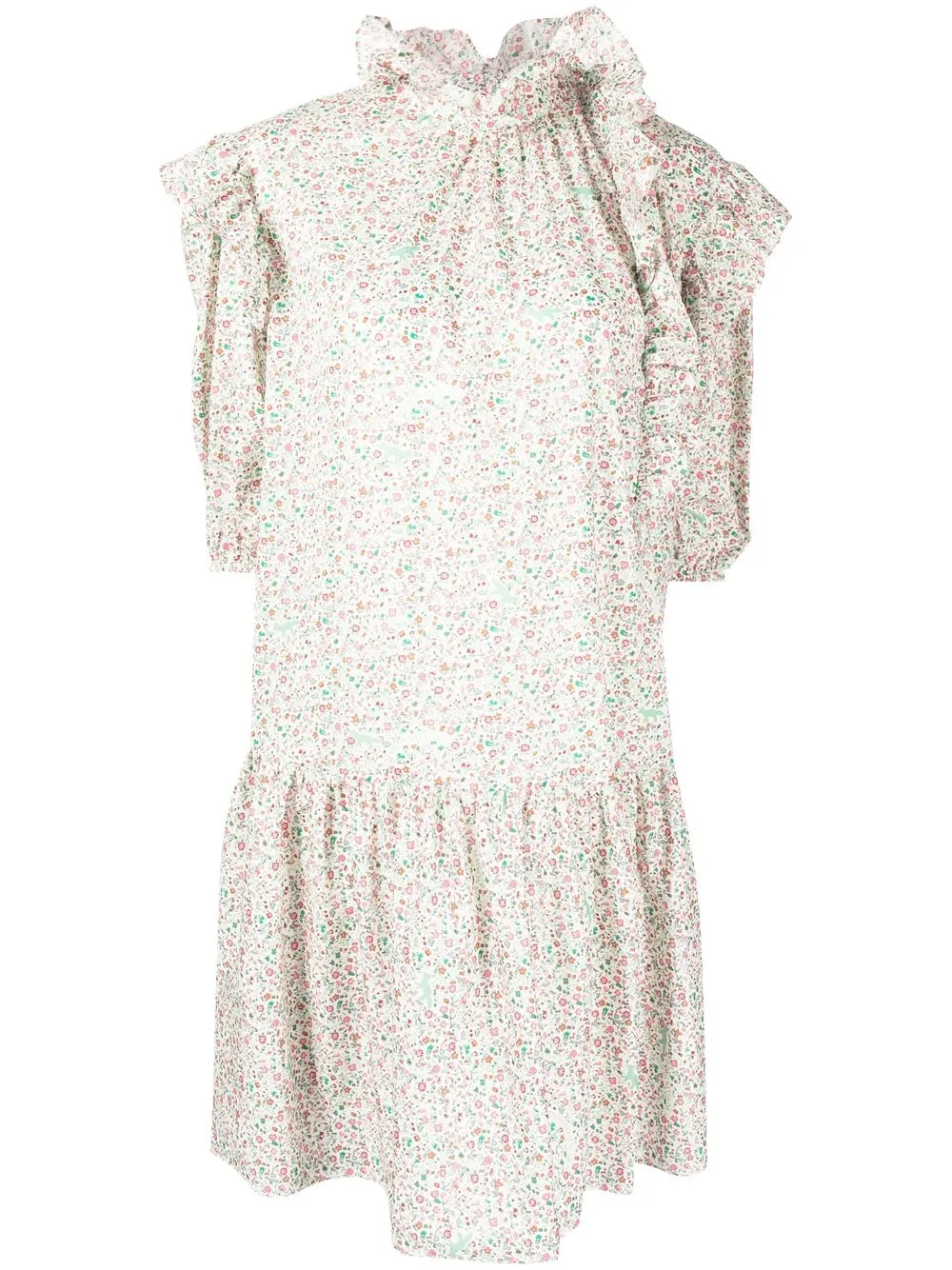

Maison Kitsuné vestido Oly con estampado floral - Multicolor