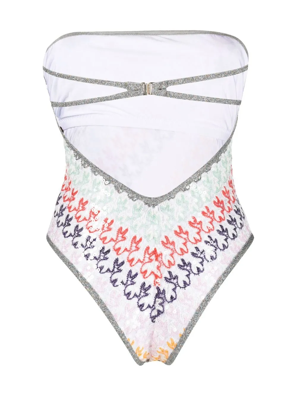 Image 2 of Missoni sequin-embellished patterned swimsuit