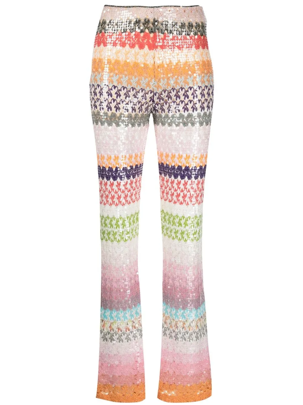 

Missoni pantalones tejido con lentejuelas - Neutro