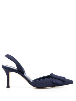 Manolo Blahnik May Slingback 80mm Pumps - Farfetch