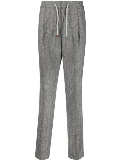 Brunello Cucinelli drawstring-waist tailored trousers