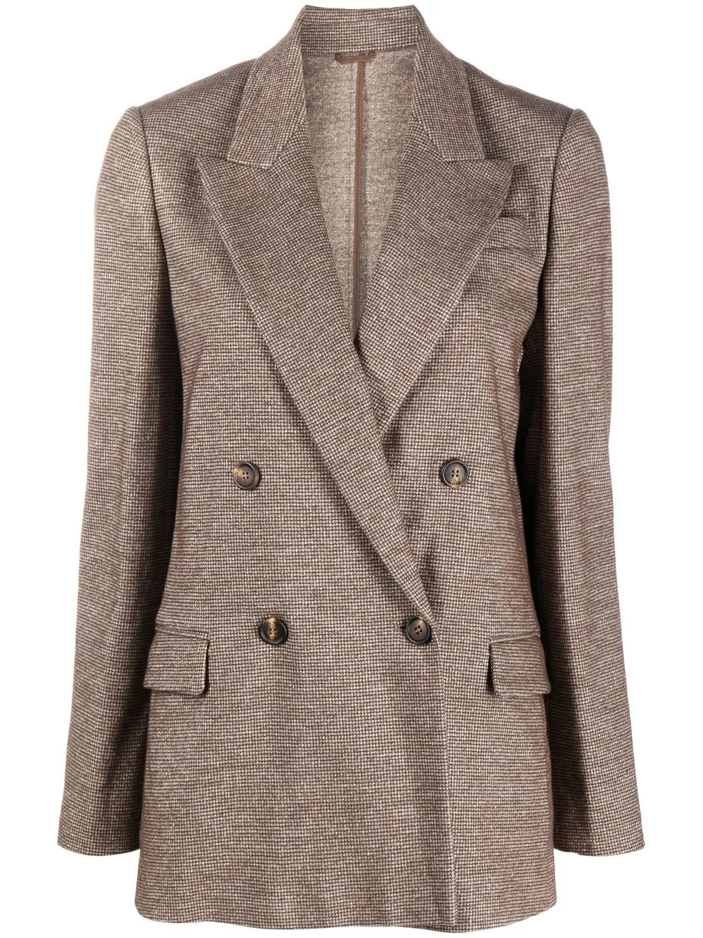 

Brunello Cucinelli blazer con doble botonadura - Marrón