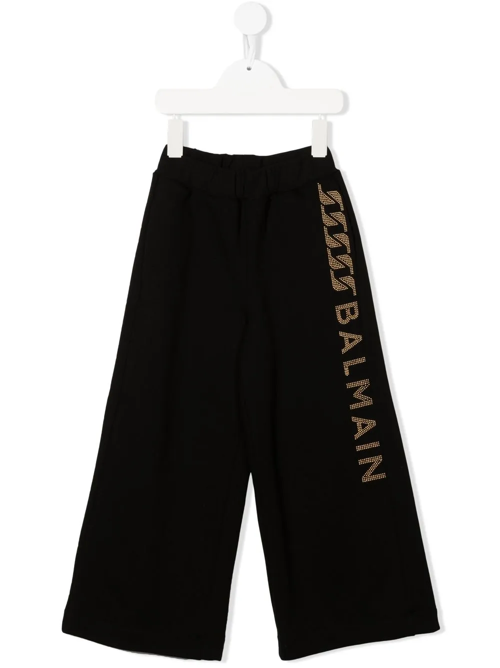 

Balmain Kids pantalones con apliques y logo - Negro