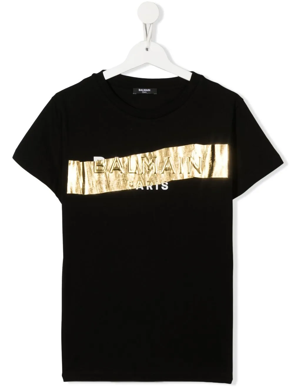 

Balmain Kids playera con logo estampado - Negro