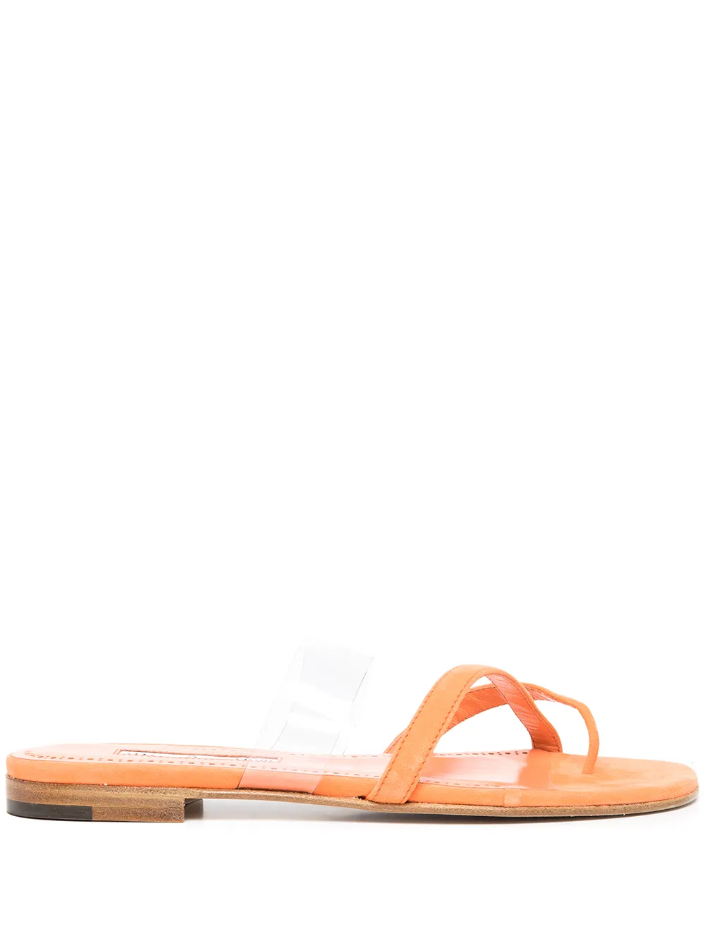 

Manolo Blahnik sandalias transparentes Susina - Naranja