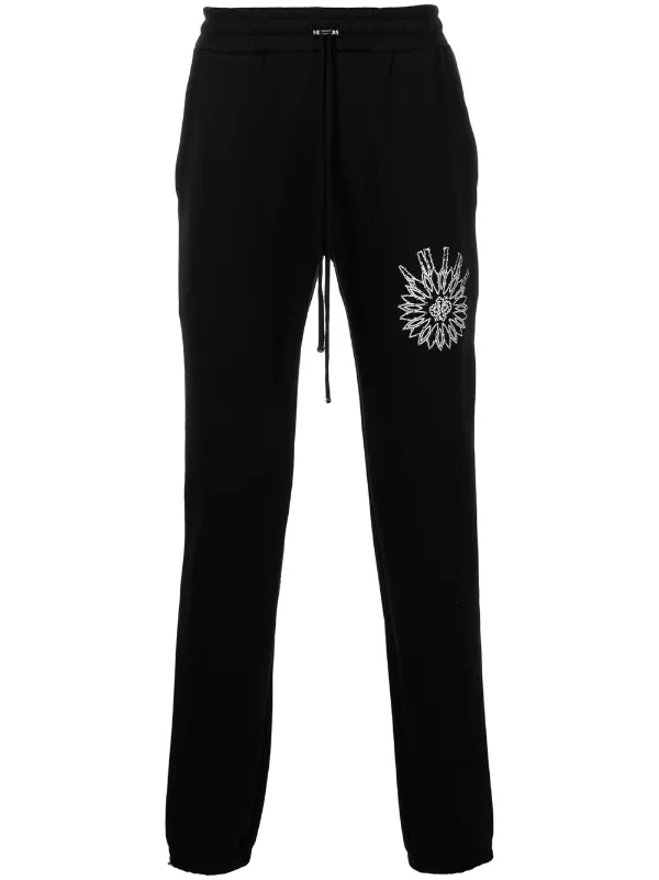 AMIRI ロゴ スリムトラックパンツ | ブラック | FARFETCH JP