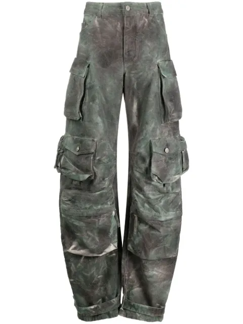 The Attico pantalones palazzo con tiro alto