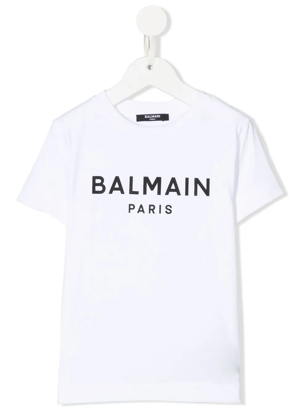 

Balmain Kids playera con logo estampado - Blanco