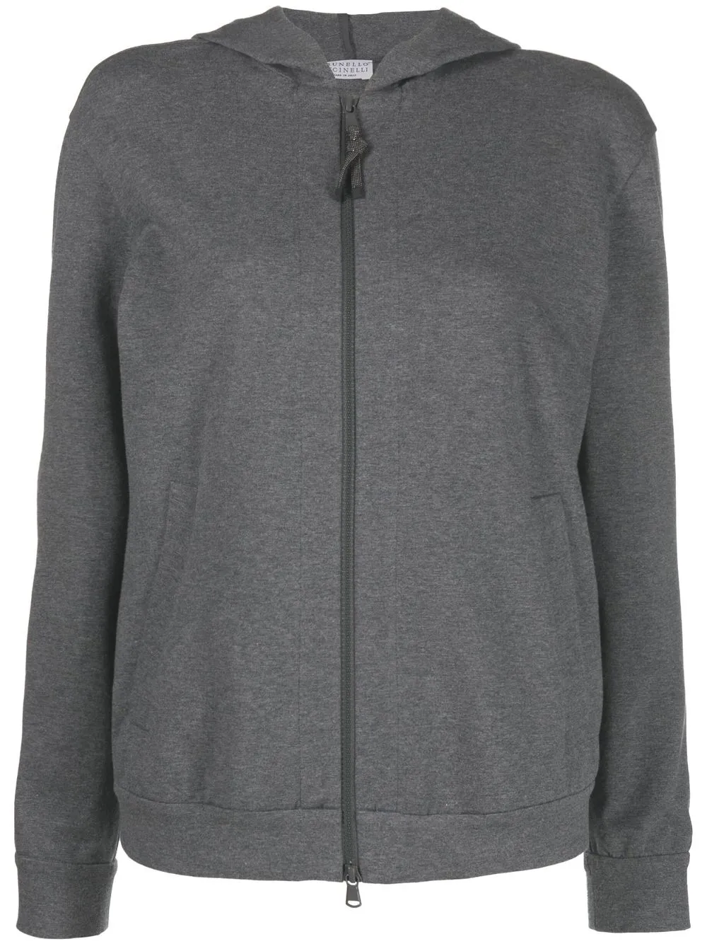 

Brunello Cucinelli hoodie con cadena Monili - Gris