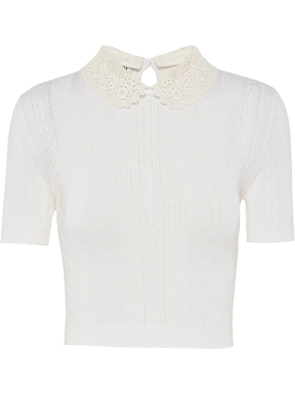 

Miu Miu cashmere-blend knit top - White