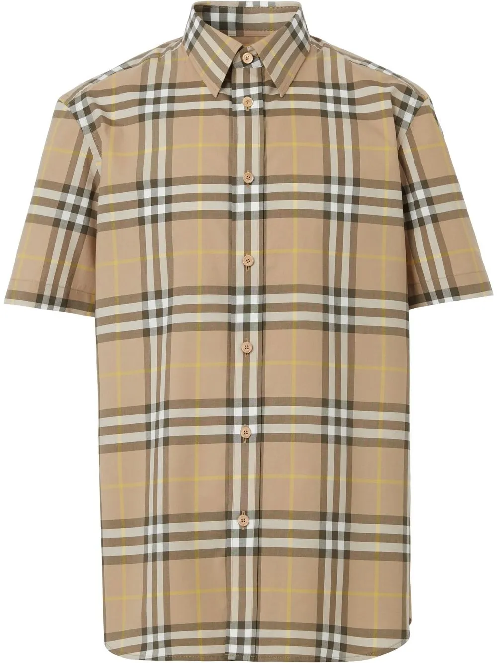 

Burberry check-pattern short-sleeve shirt - Neutrals