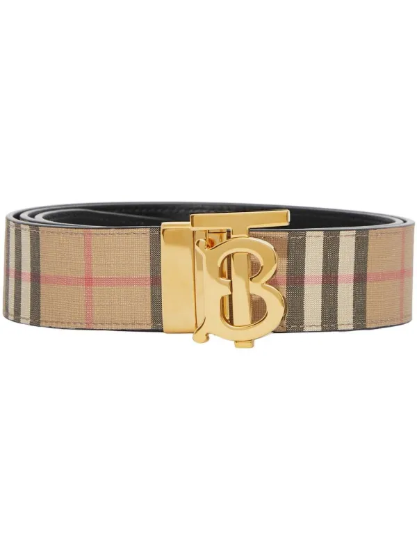 Burberry logo-plaque buckle-fastening Belt - Farfetch